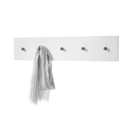 Petit ensemble d'entrée et vestiaire blanc et chêne