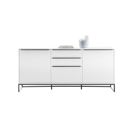 Meuble buffet blanc laqué mat 184 cm