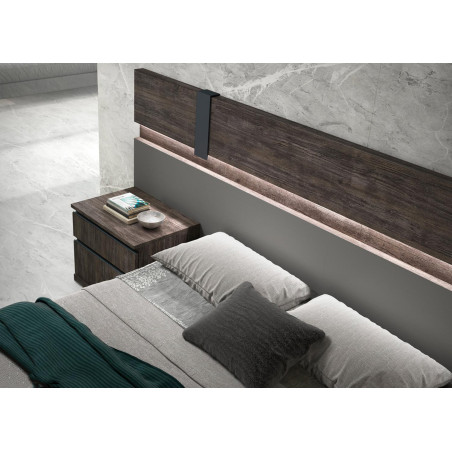 Lit adulte design avec coffre de rangement 160x200