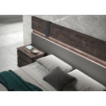 Lit adulte design avec coffre de rangement 160x200