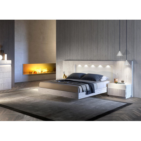 Lit adulte 160x200 - Chevets & tête de lit Led