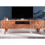 Meuble tv scandinave / Effet marqueterie 3D