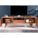 Meuble tv scandinave / Effet marqueterie 3D