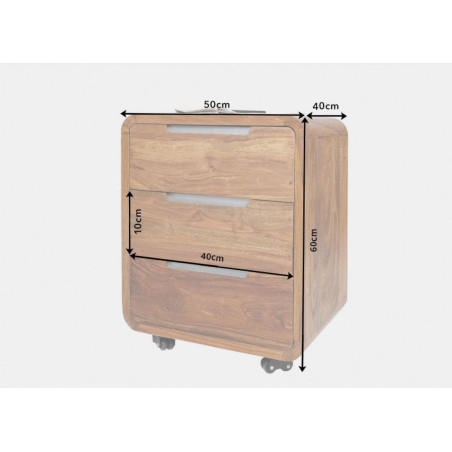 Bureau design en bois avec tiroirs