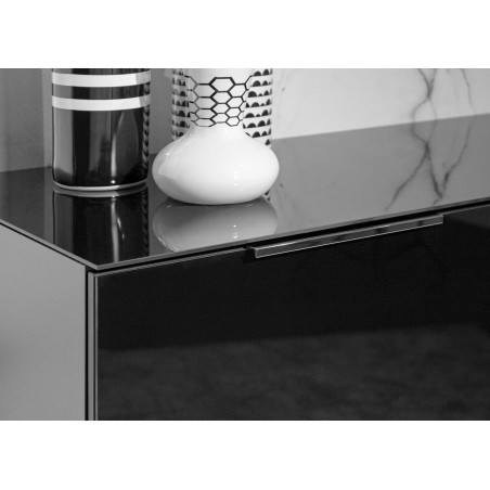 Grand buffet noir - Verre noir 2P 4T