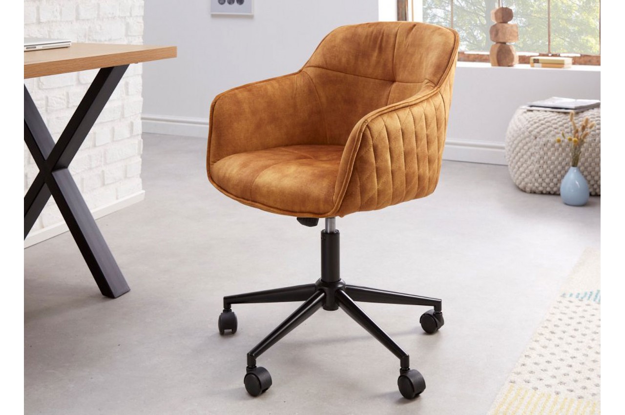 Siège de bureau design finition cuir  Fauteuil bureau design, Chaise de  bureau design, Fauteuil de bureau confortable