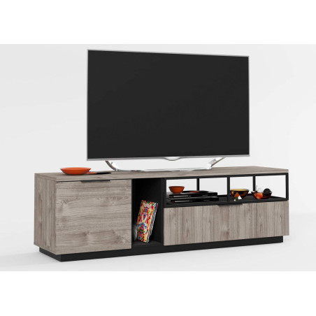 Meuble TV style industriel 180 cm