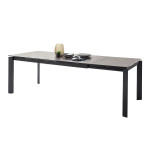 Table rectangulaire 180-240 cm céramique anthracite