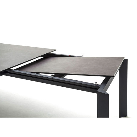 Table rectangulaire 180-240 cm céramique anthracite