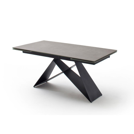 Table design 160-240 céramique anthracite