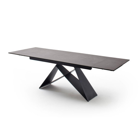 Table design 160-240 céramique anthracite