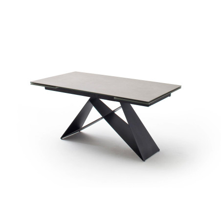 Table céramique extensible 160-240 gris clair