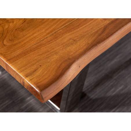 Table basse design 110 cm / Bois acacia