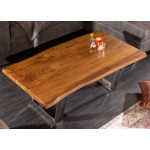 Table basse design 110 cm / Bois acacia