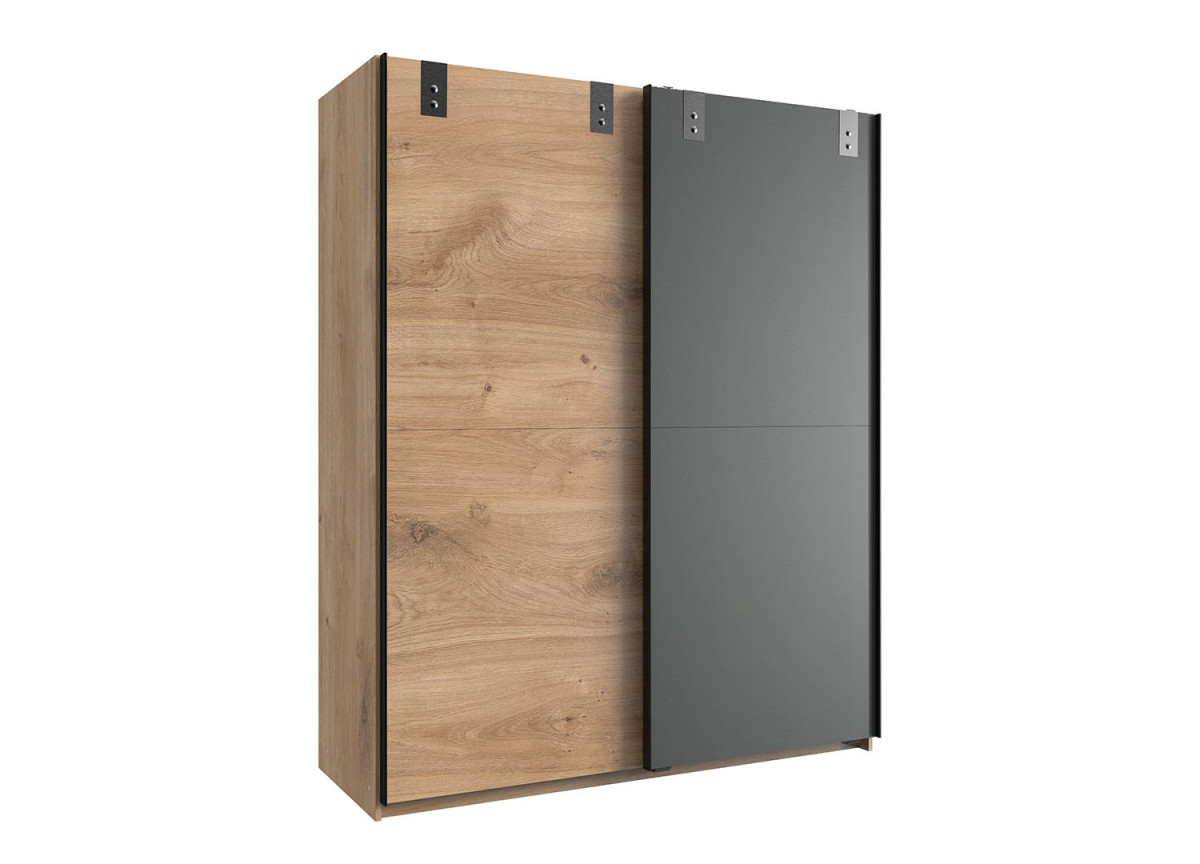 Armoire de chambre 2 portes coulissantes