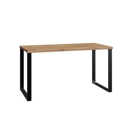 Table de bureau moderne 140 cm - Piétement  en métal noir