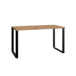 Table de bureau moderne 140 cm - Piétement  en métal noir