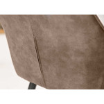 Chaise haute de bar taupe antique