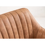 Chaise vintage haute de bar marron