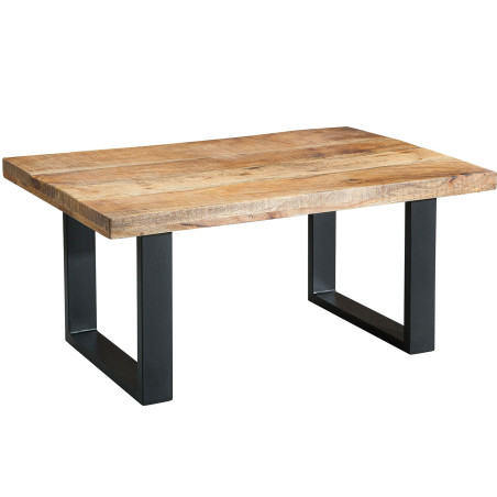 Table basse rectangulaire en bois de Manguier