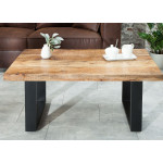 Table basse rectangulaire en bois de Manguier