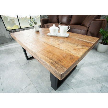 Table basse rectangulaire en bois de Manguier