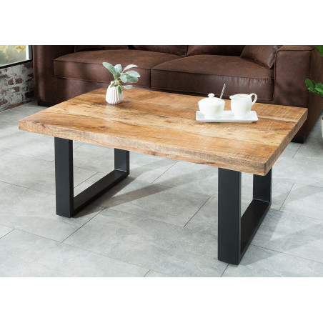 Table basse rectangulaire en bois de Manguier