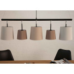 Suspension luminaire 5 abat-jours