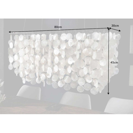 Suspension luminaire en nacre