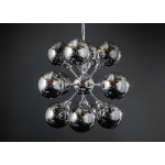 Luminaire contemporain 12 boules d'argents