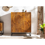 Buffet haut design en bois massif - 2 portes