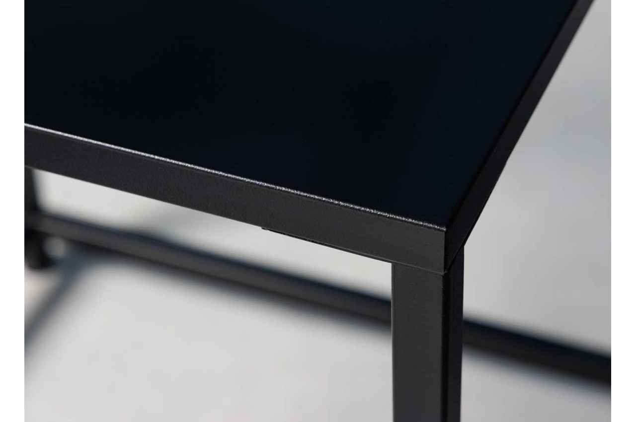 Table d'appoint design et originale en métal Noir Kobu H 52 cm Archi  féminin - Table d'appoint - Décomania
