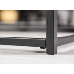 Table basse, une + deux emboîtables chêne et noir