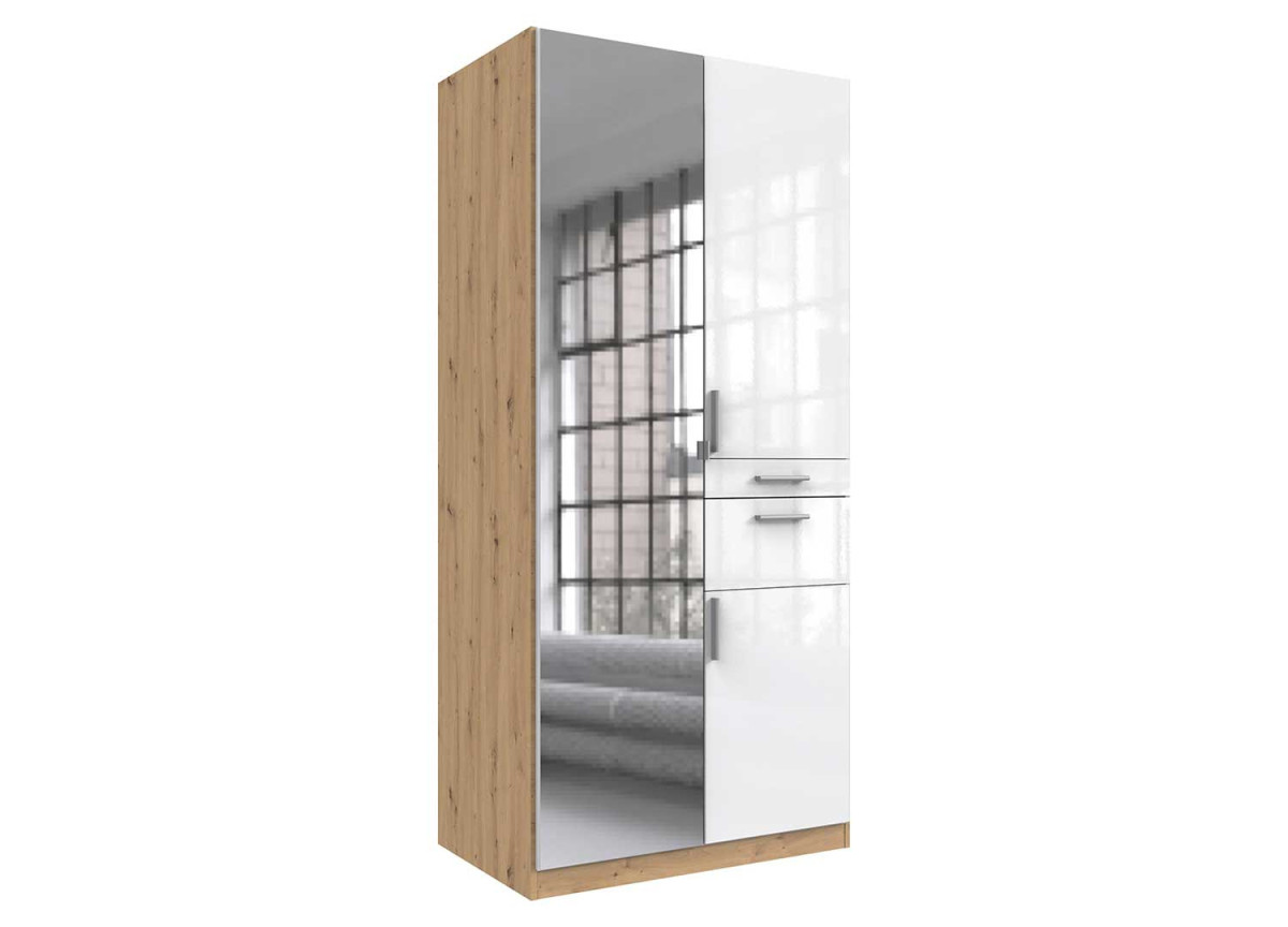 Armoire penderie miroir et rangement