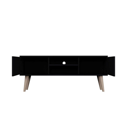 Meuble TV pas cher noir style scandinave