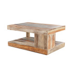 Table basse massive en bois de Sesham