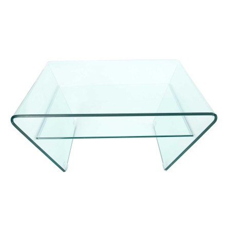 Table basse design en verre trempé