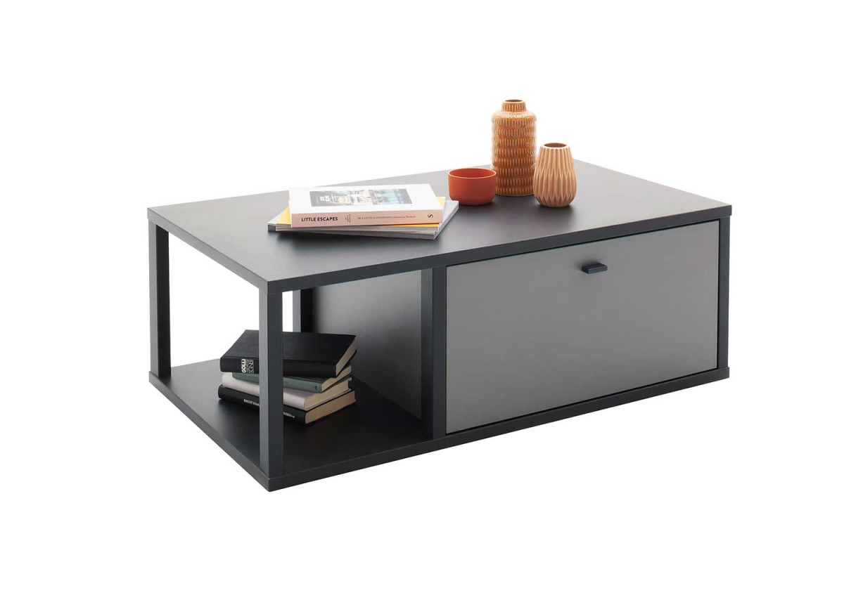 Table basse grise anthracite moderne