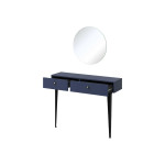 Console design bleue marine 2 tiroirs