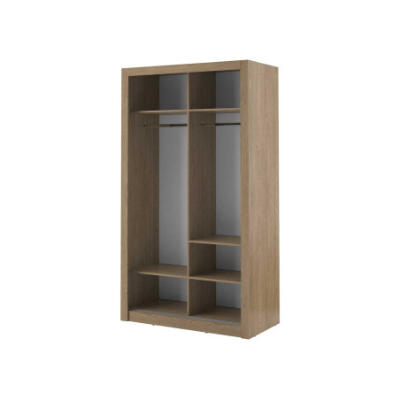 Armoire coulissante avec miroir chêne Shetland