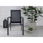 Chaises de jardin design en aluminium noir