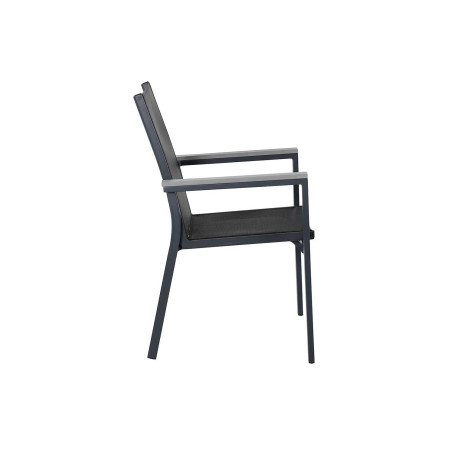 Chaises de jardin design en aluminium noir