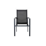 Chaises de jardin design en aluminium noir