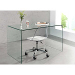 Bureau en verre trempé 120 cm