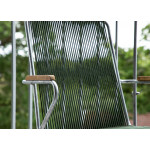 Chaises de jardin en cordage vert