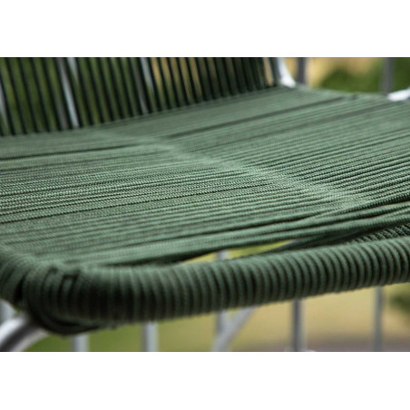 Chaises de jardin en cordage vert