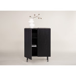 Commode moderne noir 80 cm