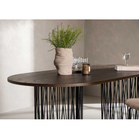 Table de repas ovale 220 cm