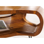 Table basse organique en bois massif