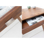 Bureau console en bois massif 120 cm